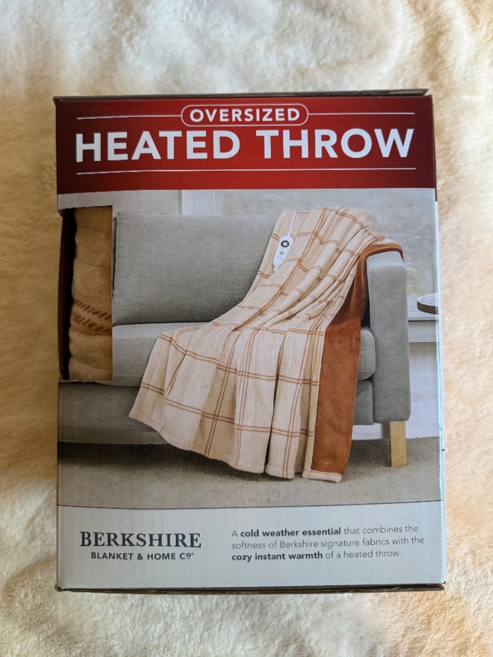 Berkshire Blanket VelvetLoft® Heated Electric Throw - 60" x 70" Heating Blanket